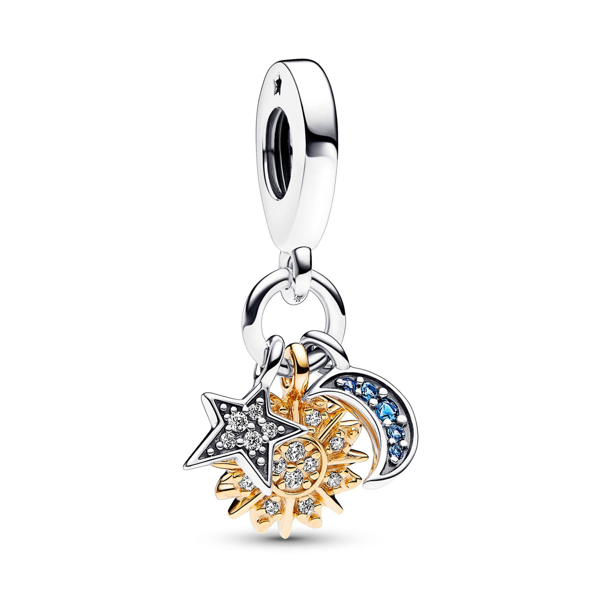 Two-tone Celestial Triple Dangle Charm