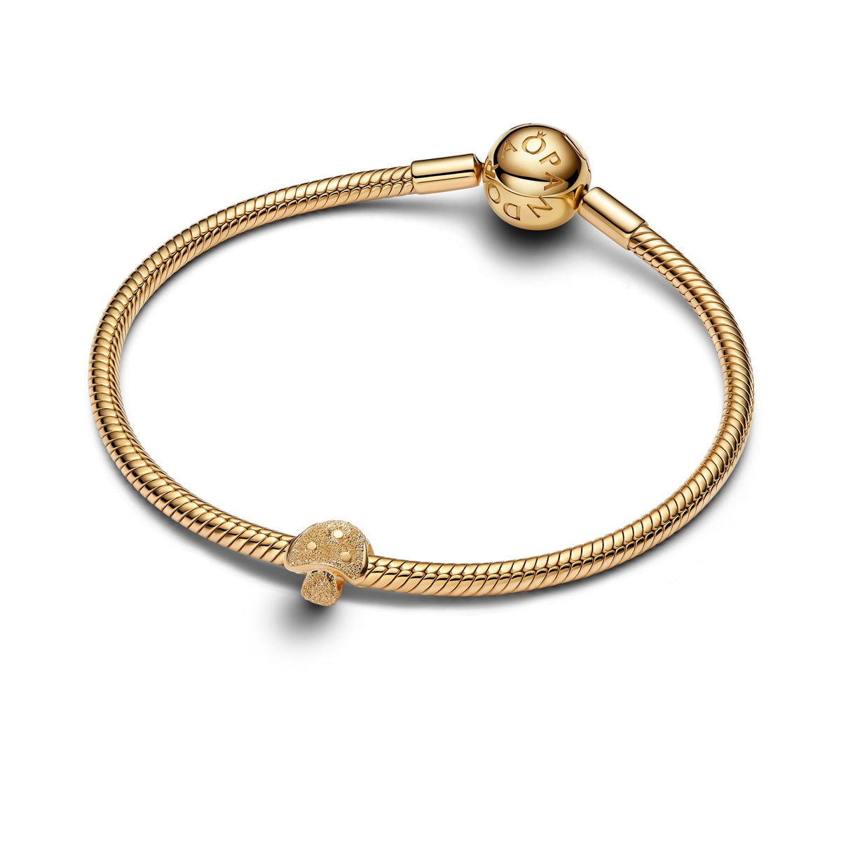 Pandora Textured Mushroom Mini Charm