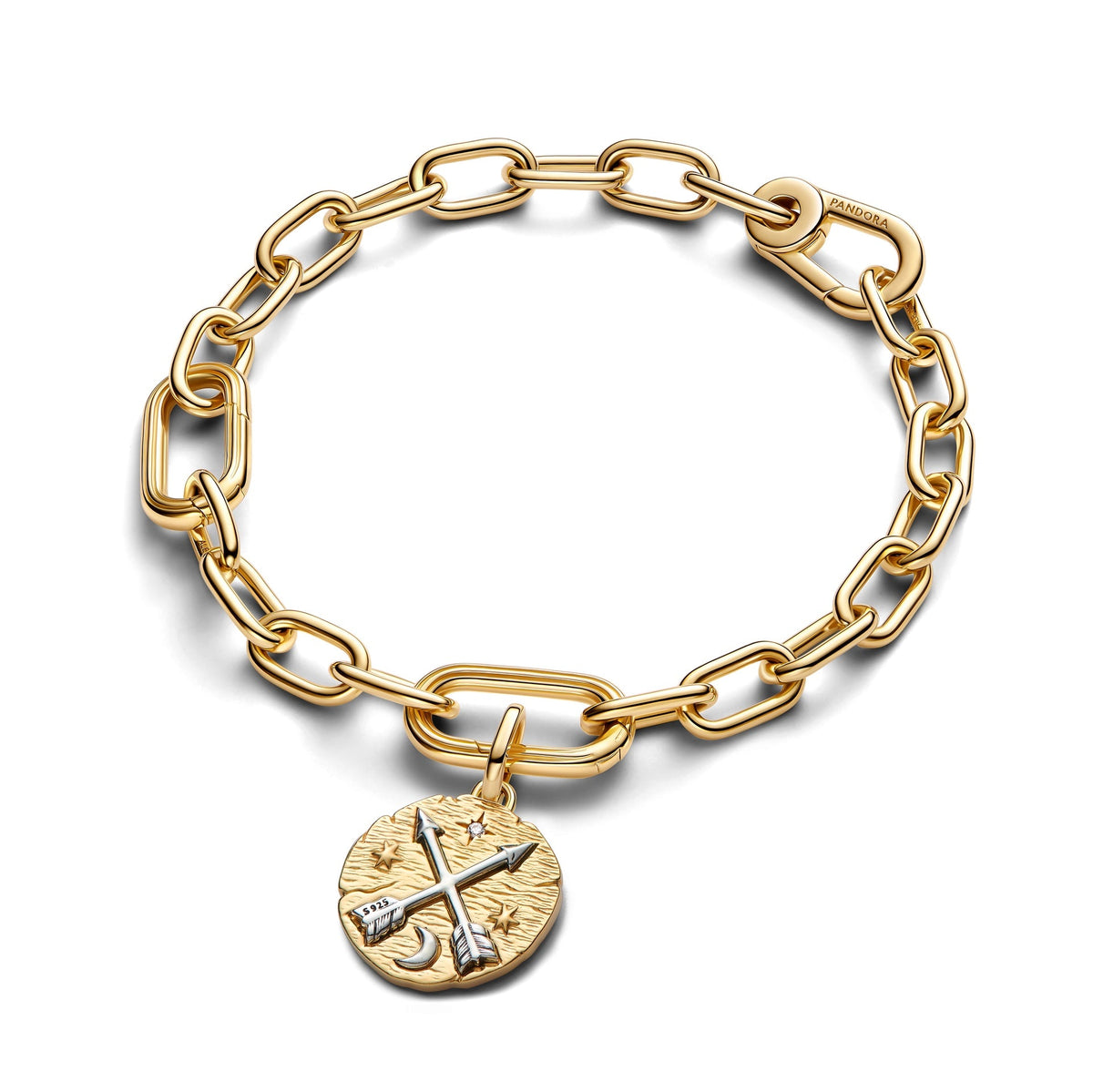 Pandora Crossing Arrows Medallion Charm