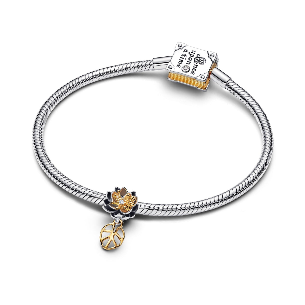 Pandora Disney Princess Tiana Lotus Flower Lab-grown Diamond Charm