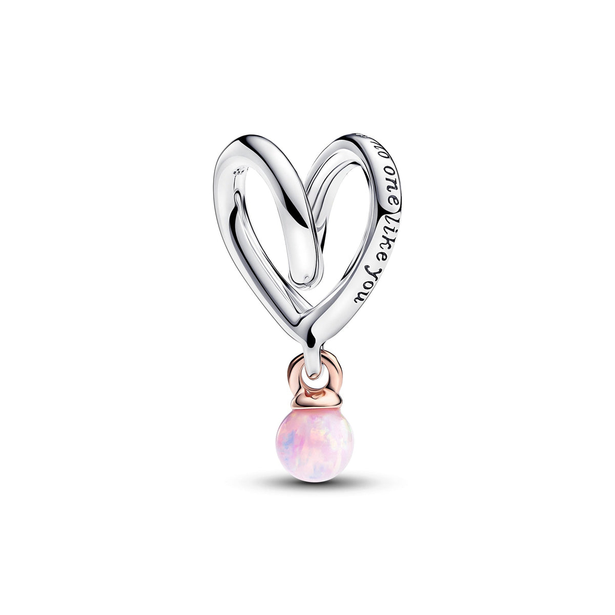 Pandora Two-tone Wrapped Heart Charm