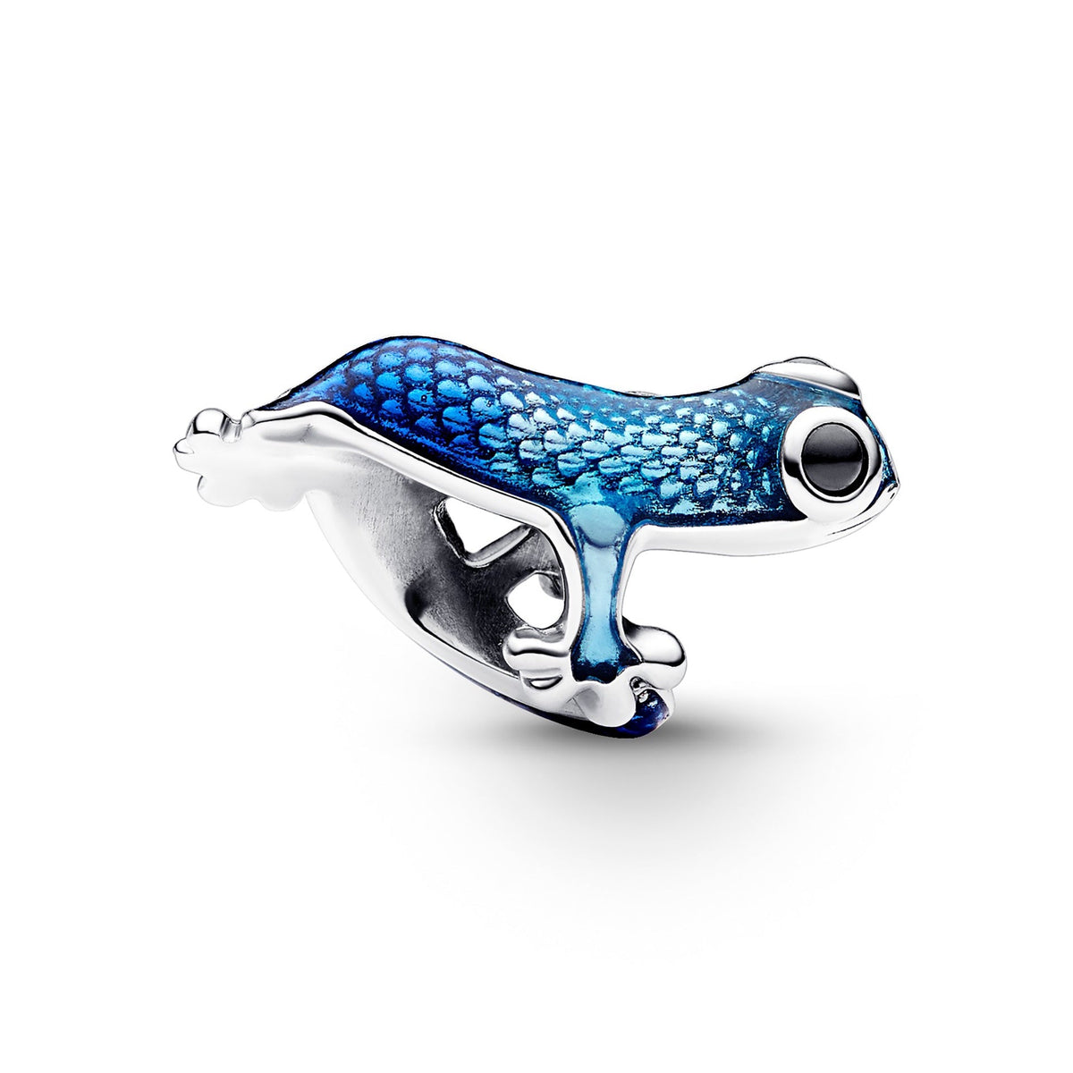Metallic Blue Gecko Charm