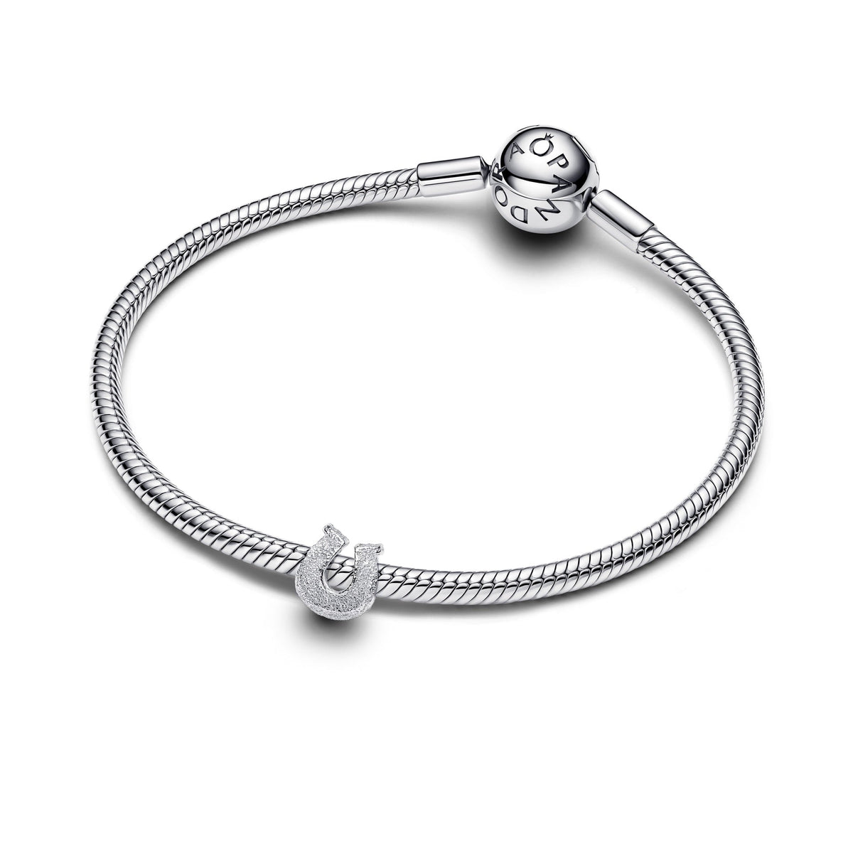 Pandora Textured Horseshoe Mini Charm