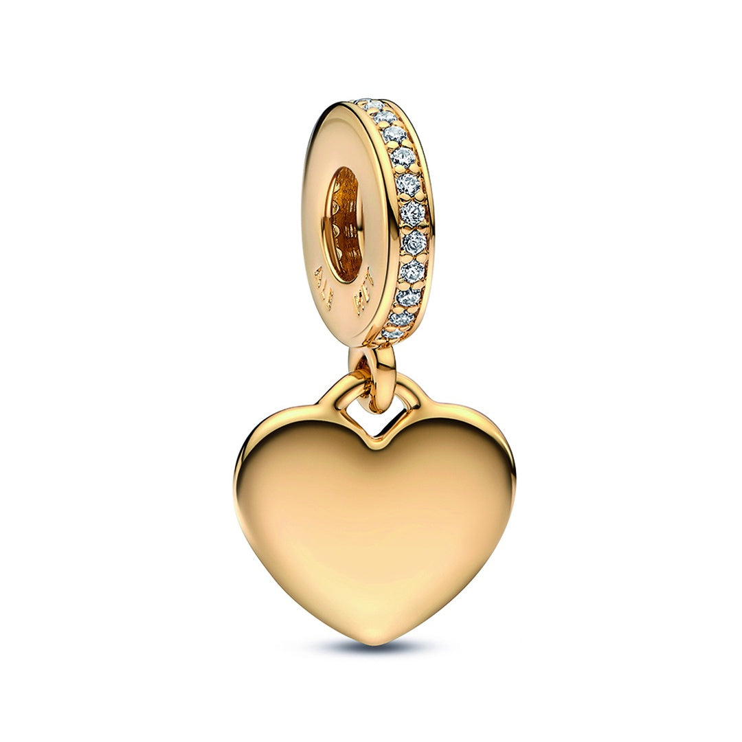 Engravable Heart Tag Dangle Charm