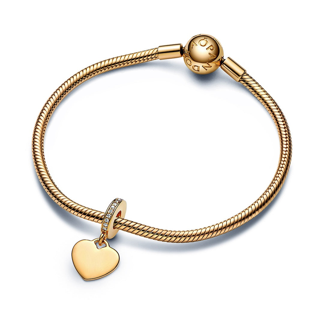 Engravable Heart Tag Dangle Charm
