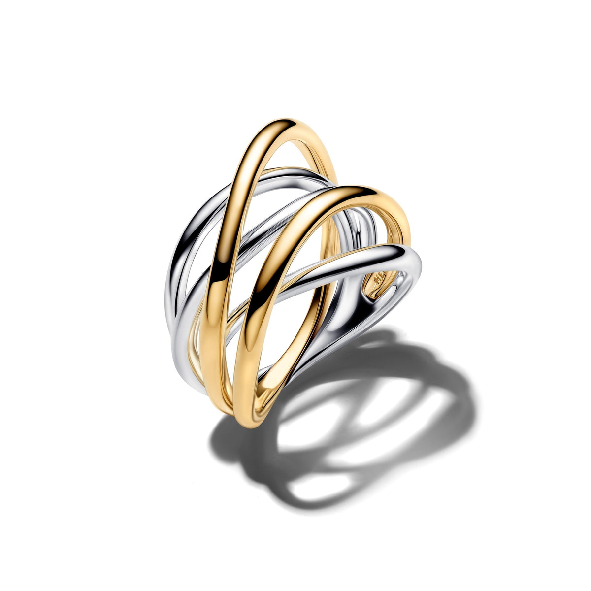 Pandora Two-Tone Entwined Band Ring