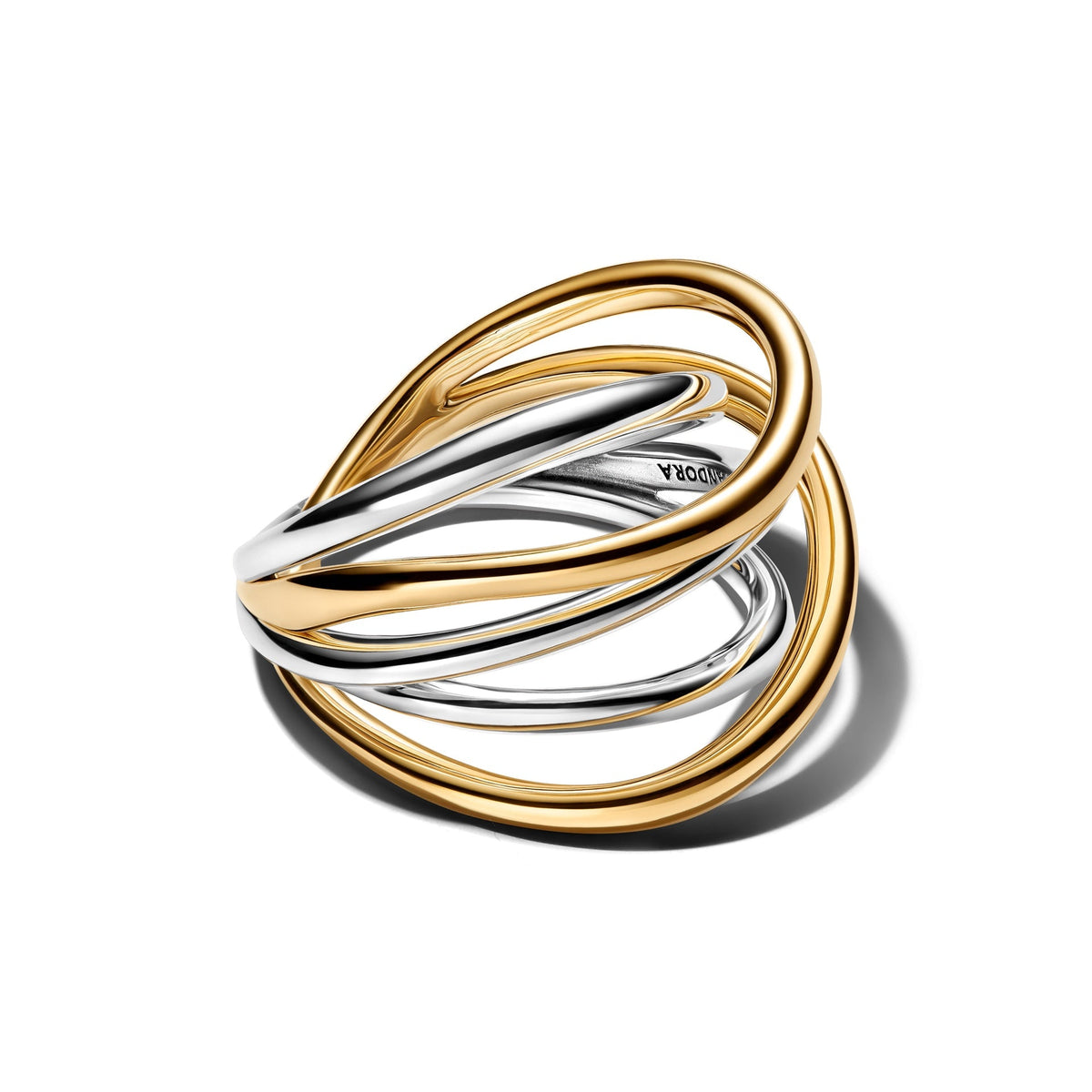 Pandora Two-Tone Entwined Band Ring
