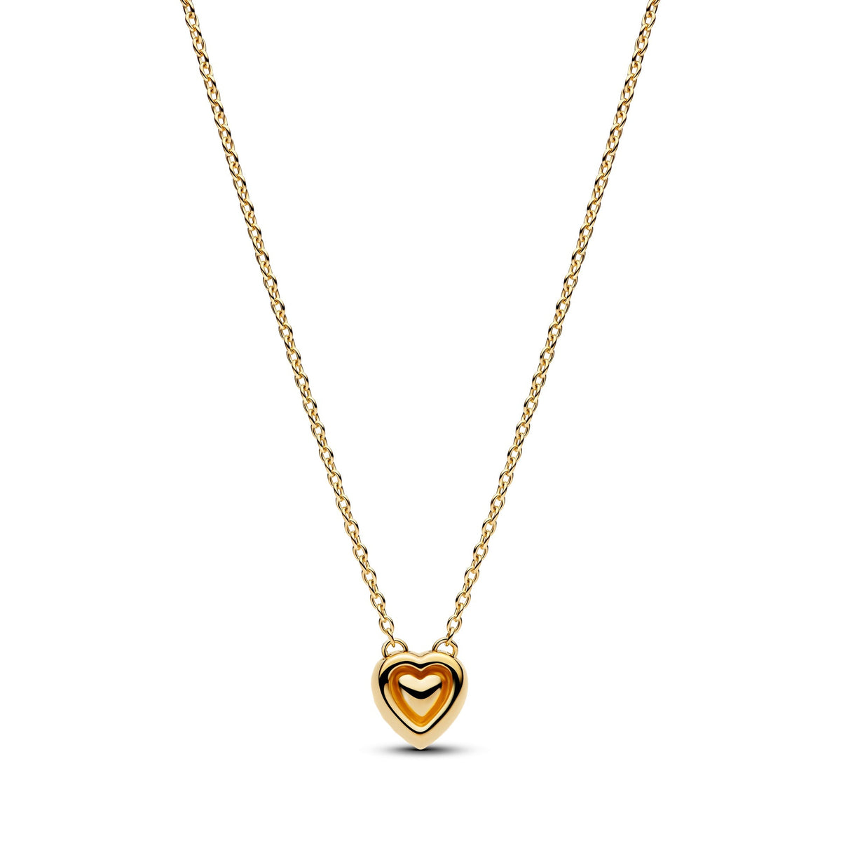 Pandora Engravable Heart Halo Collier Necklace