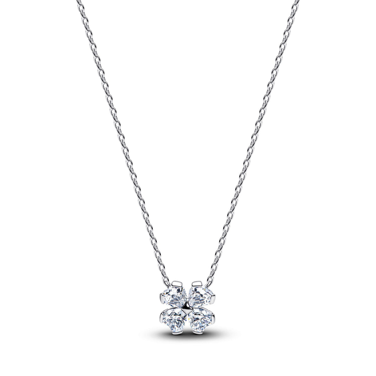 Pandora Sparkling Lucky Clover Pendant Necklace