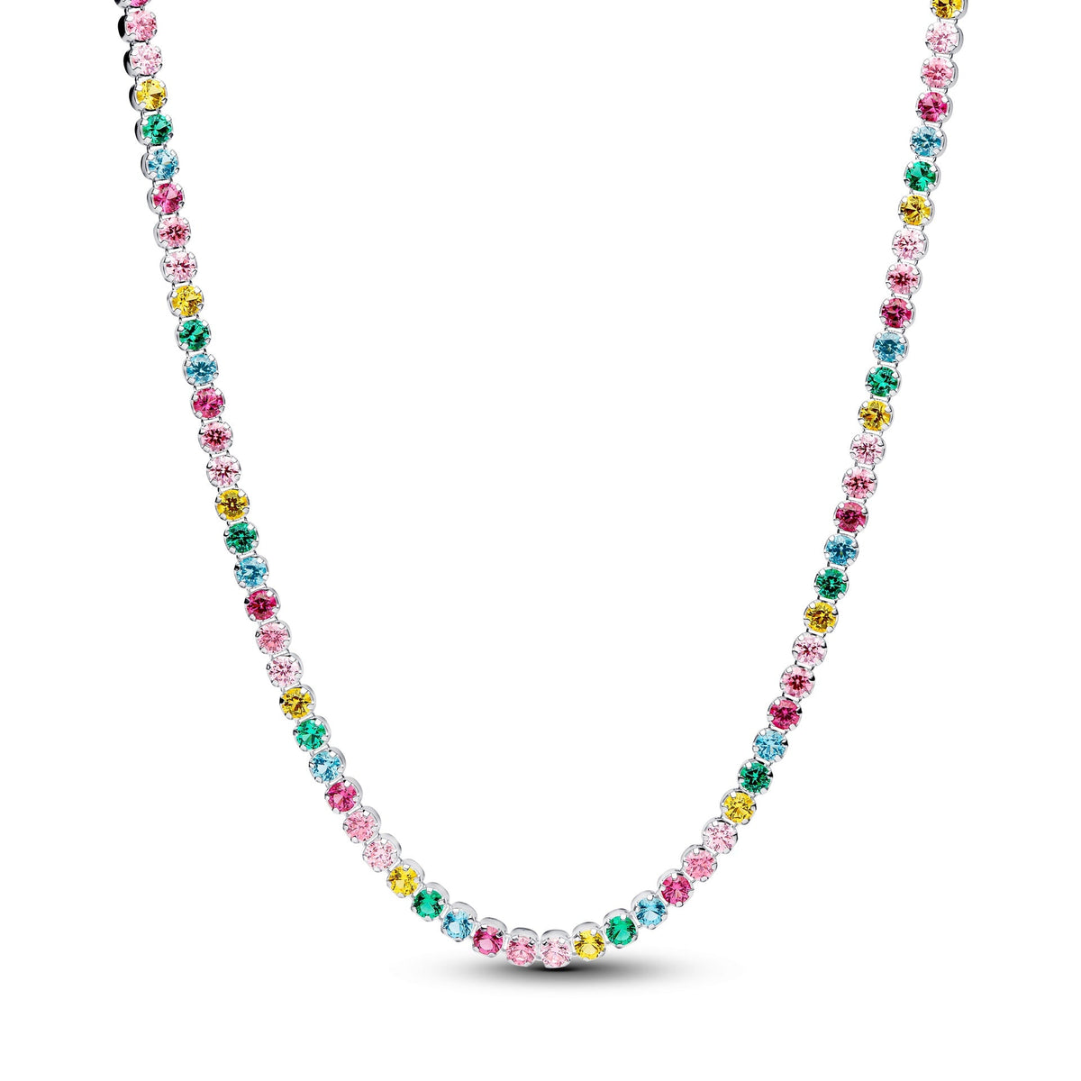 Pandora Rainbow Tennis Necklace