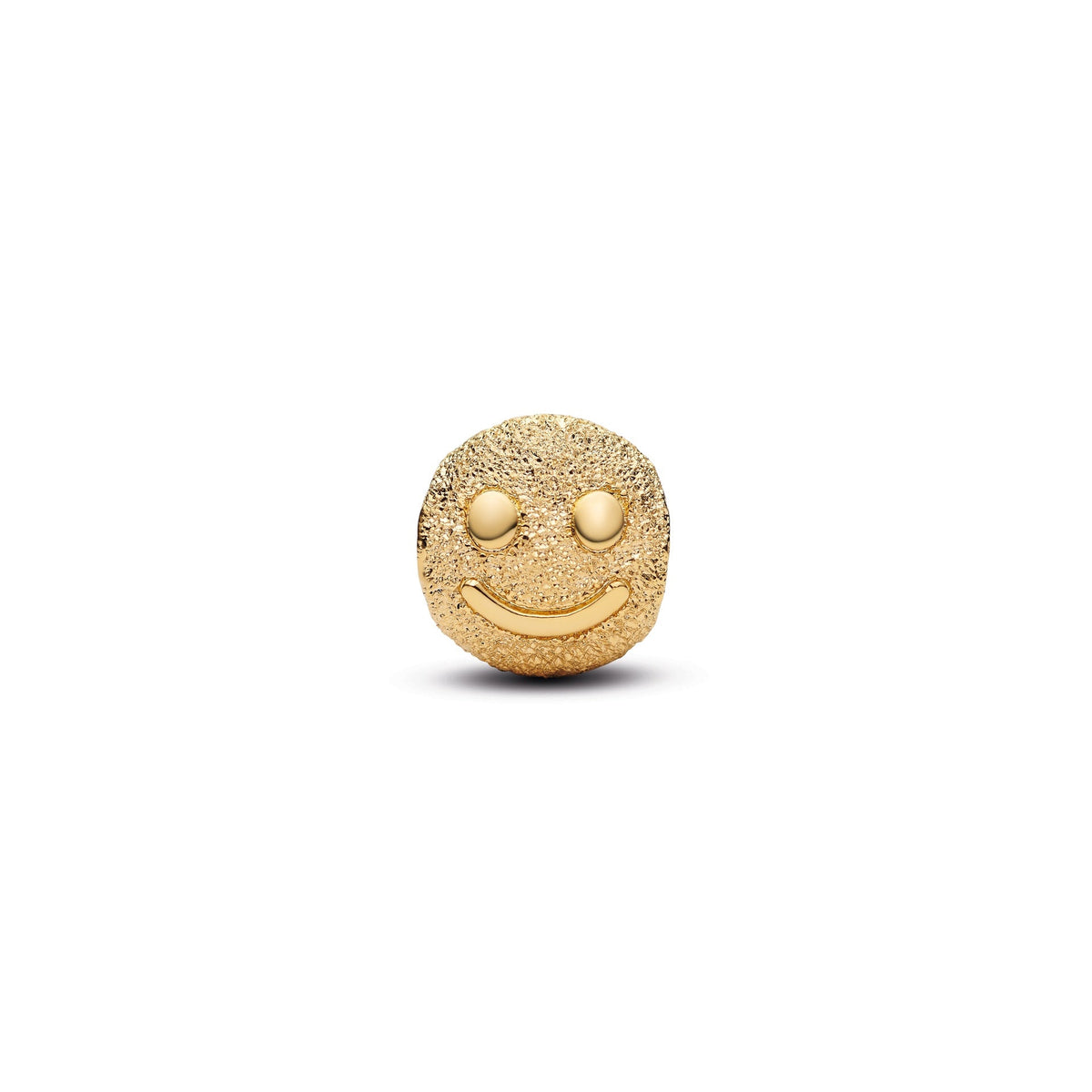 Pandora Textured Happy Face Mini Charm