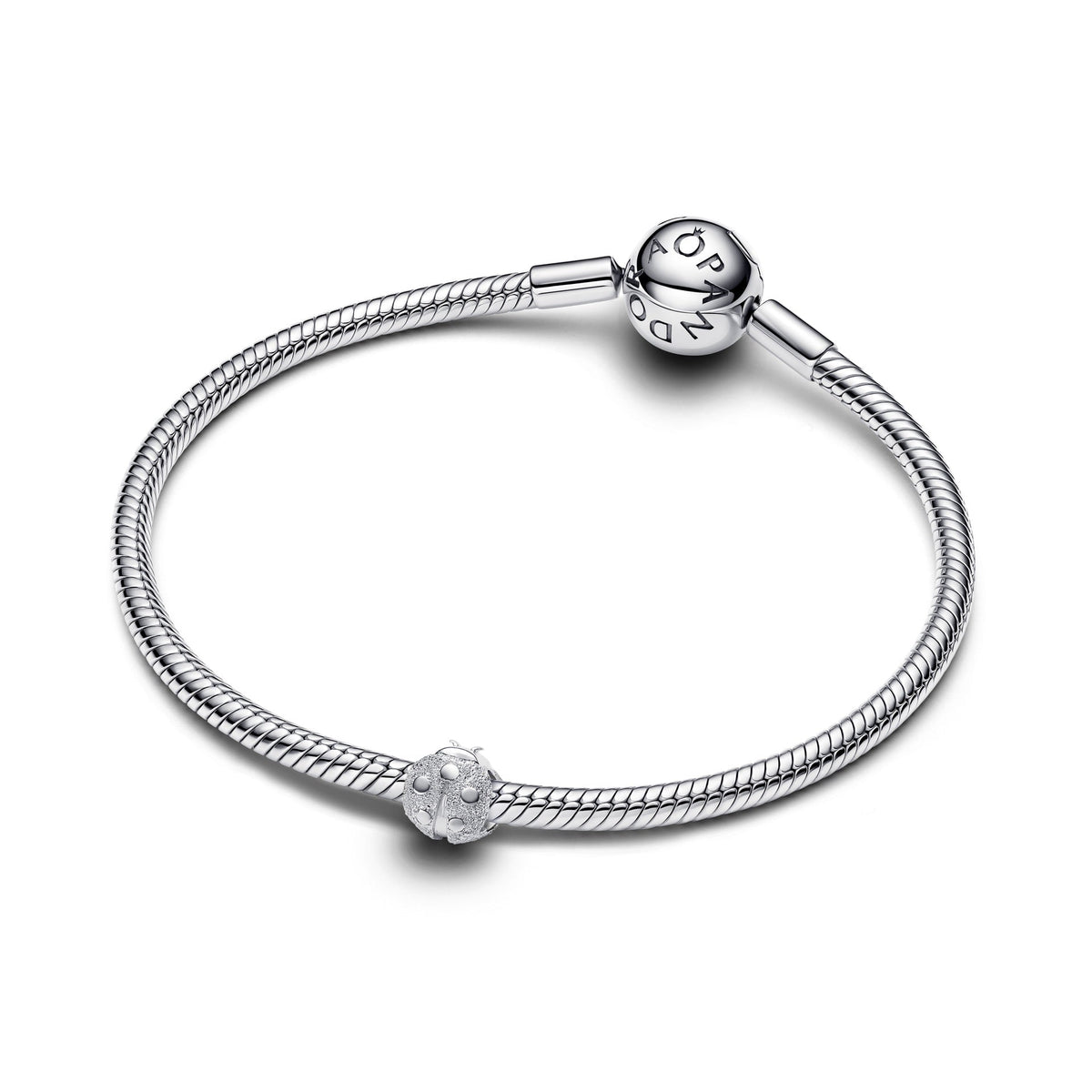 Pandora Textured Ladybird Mini Charm
