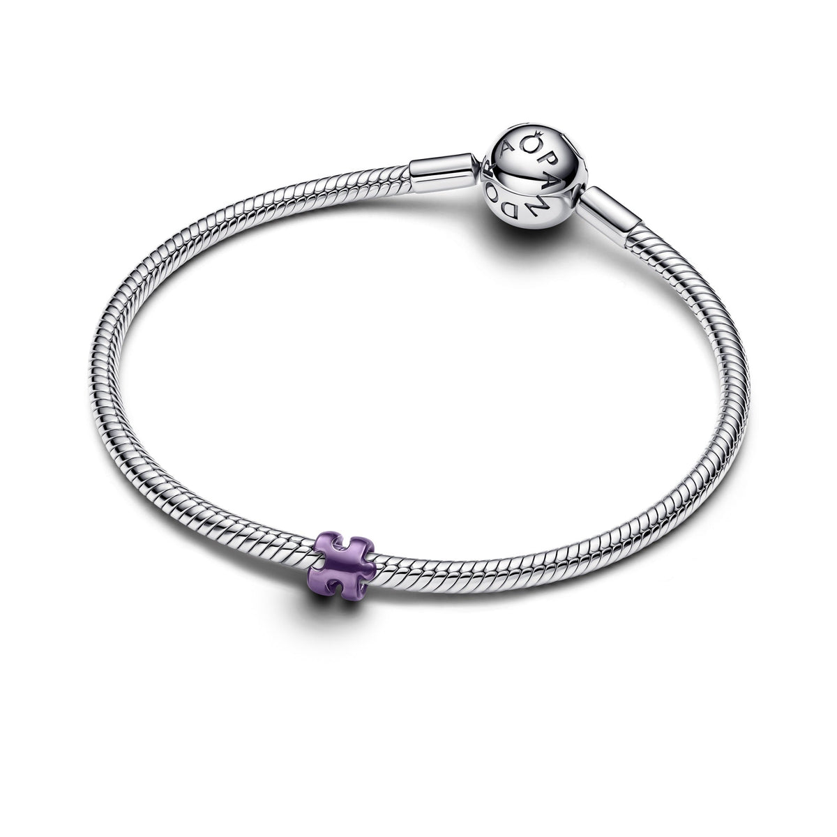 Pandora Purple Puzzle Piece Mini Charm