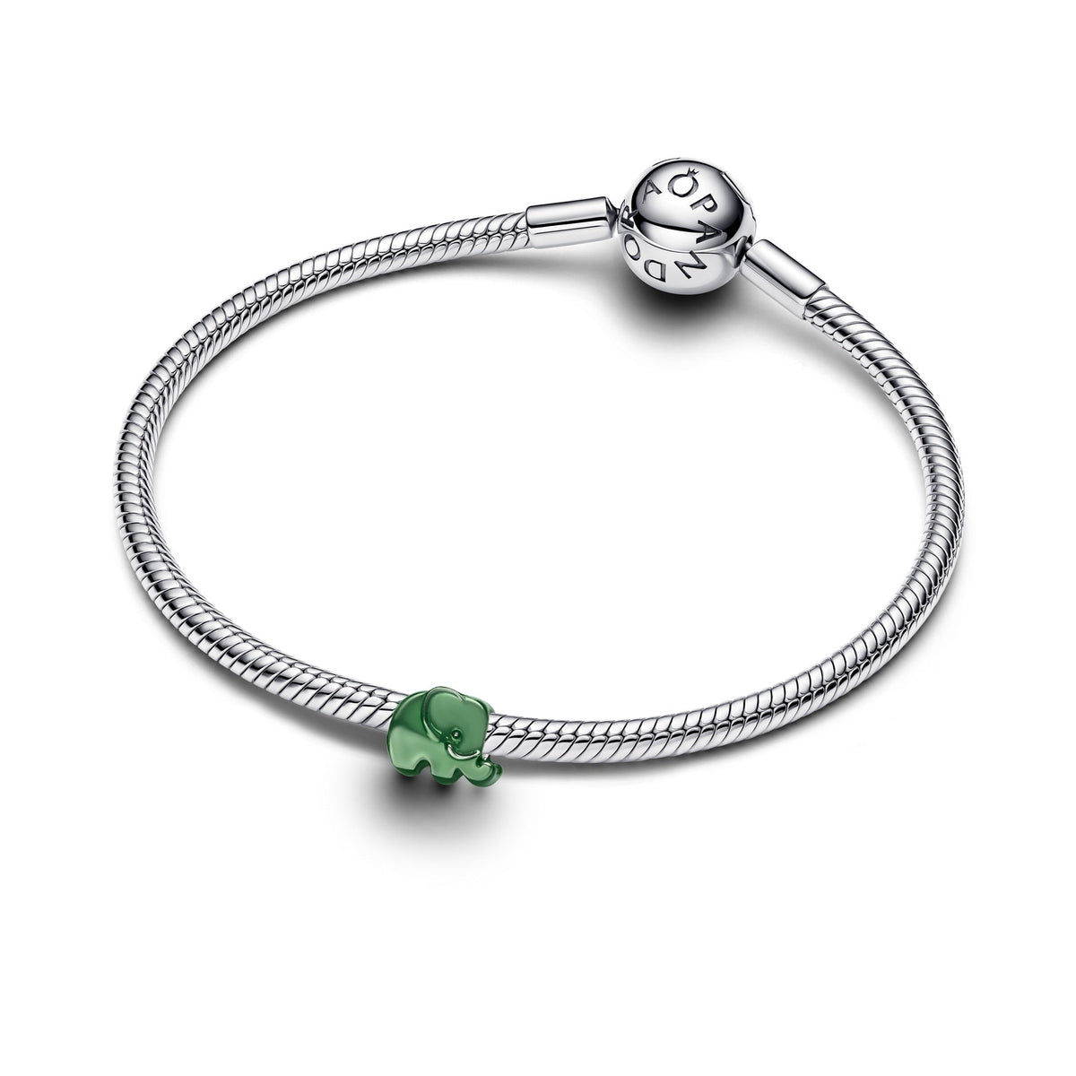 Pandora Green Elephant Mini Charm