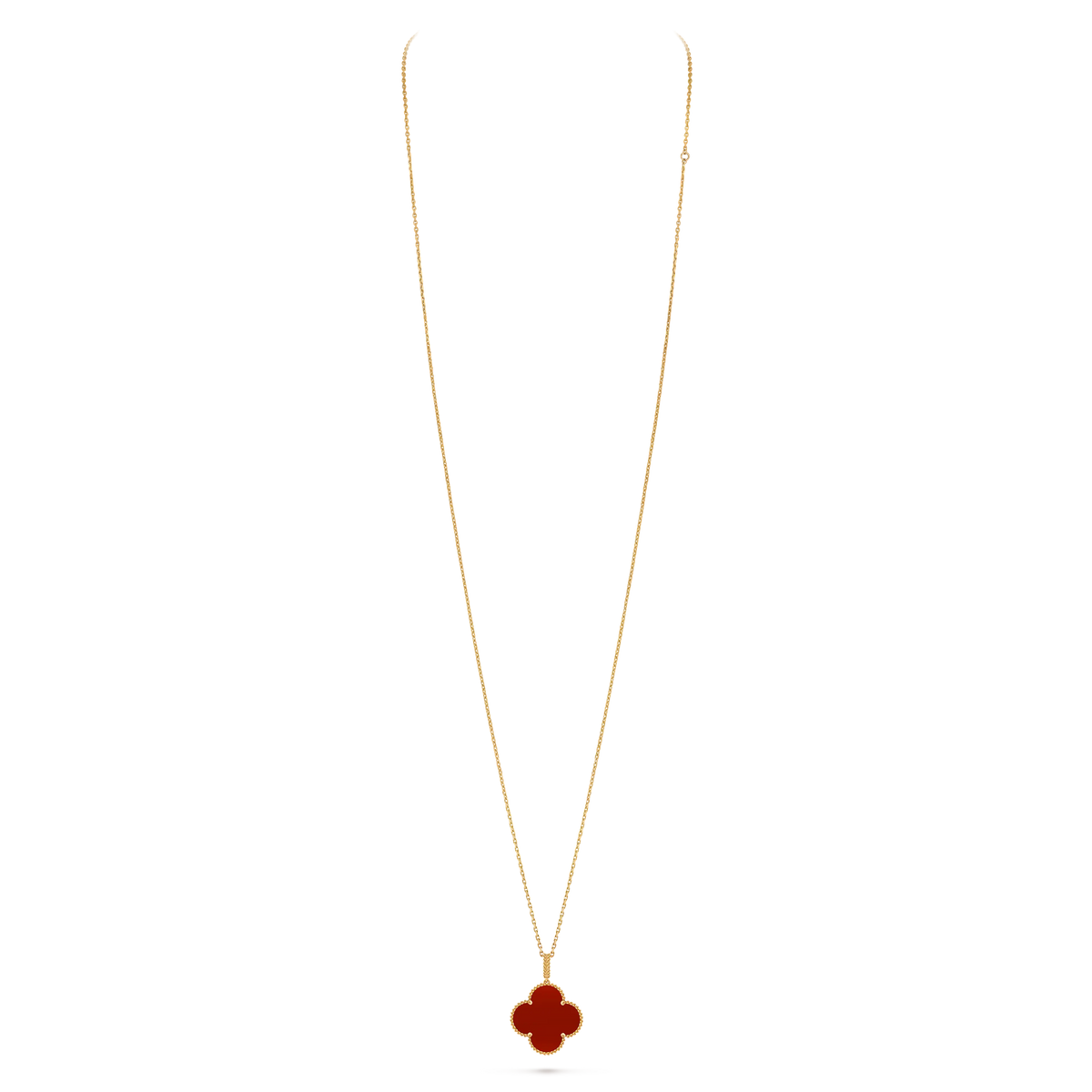 Van Cleef & Arpels Magic Alhambra Carnelian Long Necklace