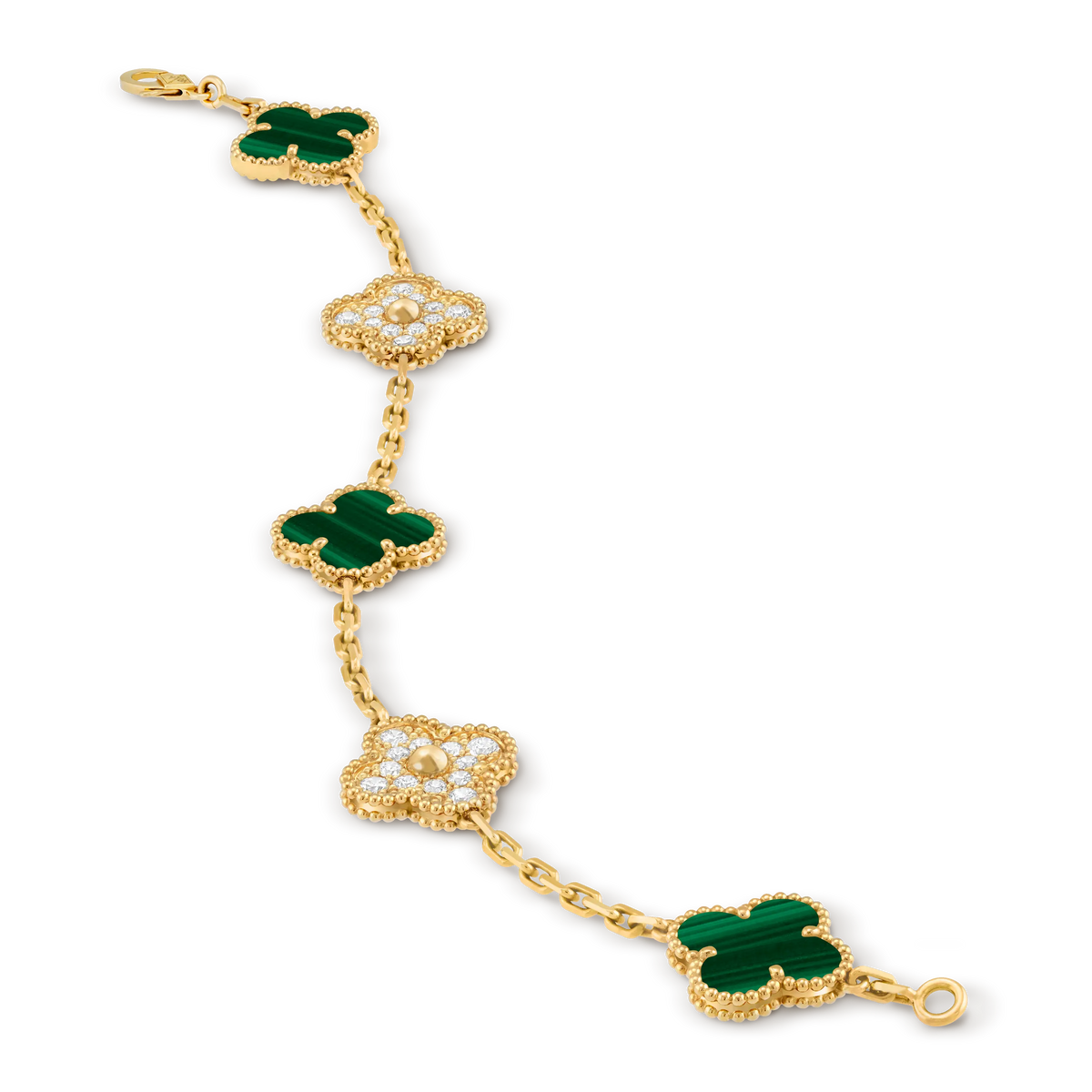 Van Cleef & Arpels Vintage Alhambra Five-Flower Bracelet