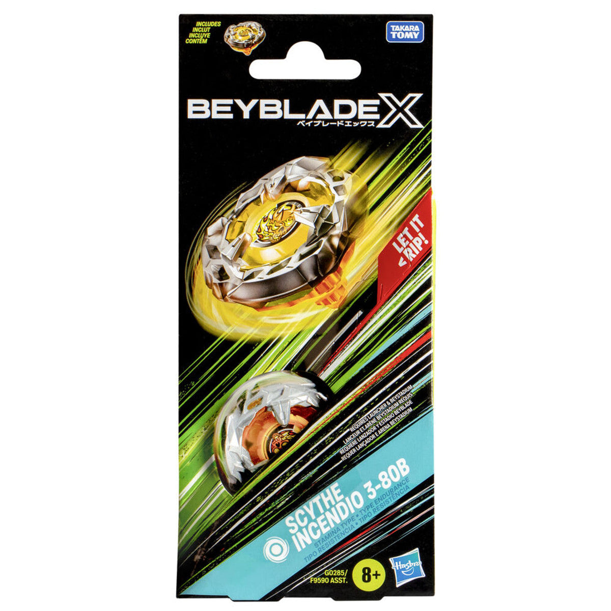 HASBRO Scythe Incendio 3-80B Beyblade X Booster