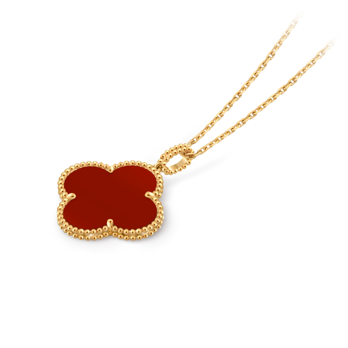 Van Cleef & Arpels Magic Alhambra Carnelian Long Necklace