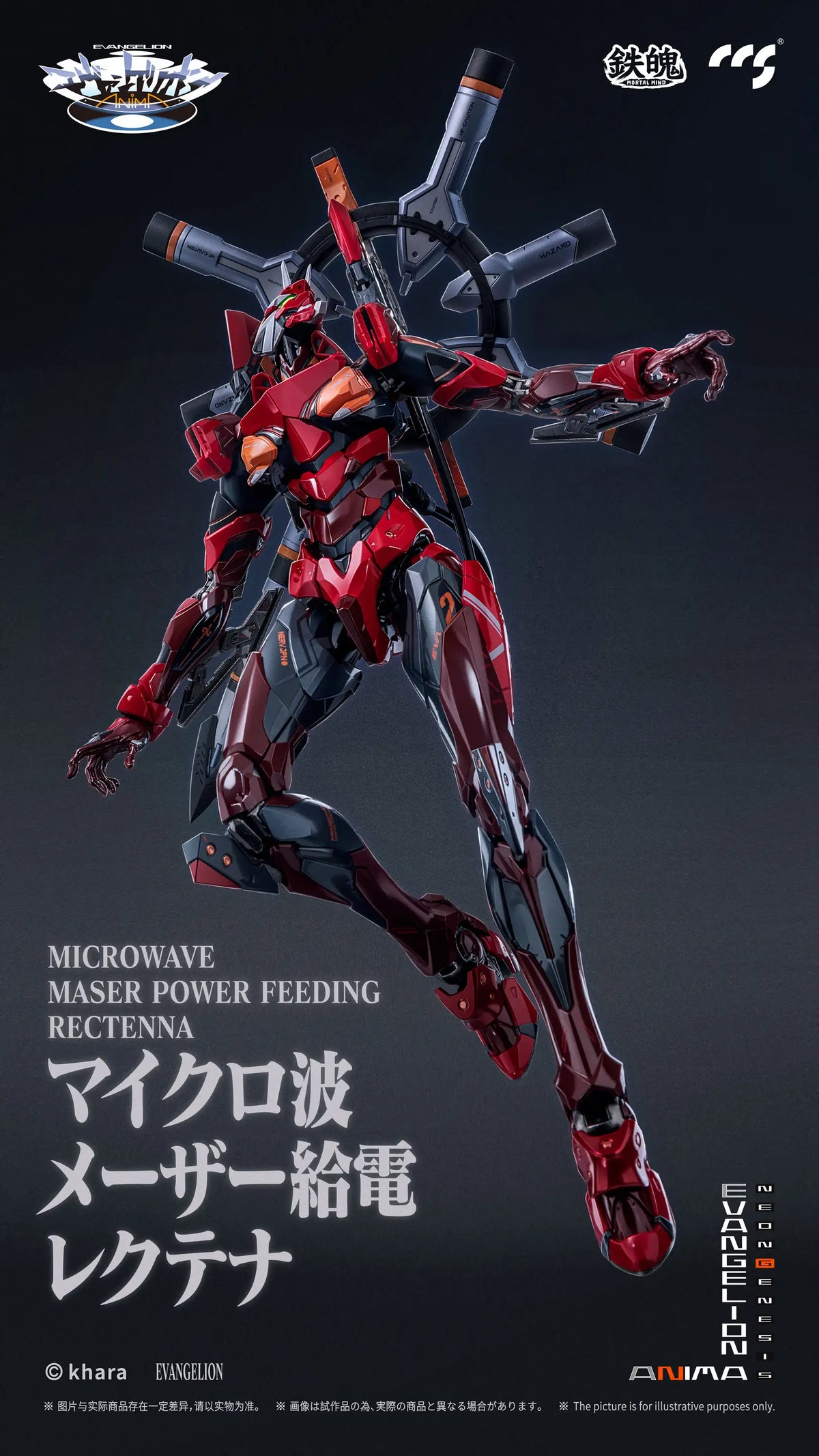 Evangelion Anima Mortal Mind Evangelion Unit-02 Type II Alloy Action Figure