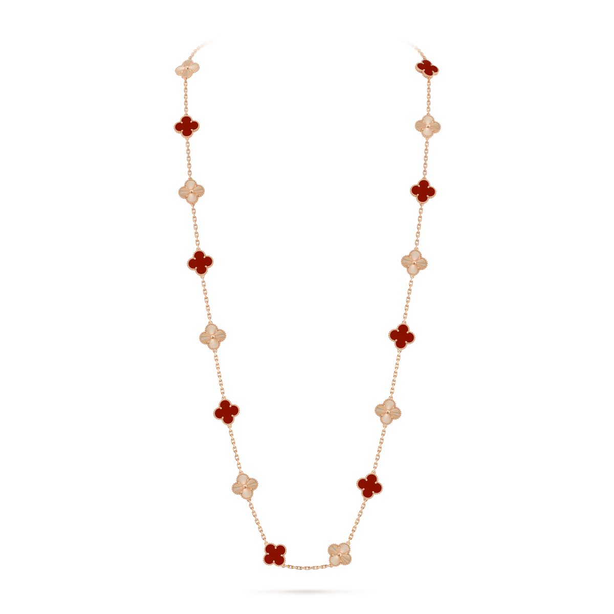Van Cleef & Arpels Vintage Alhambra Twenty-Flower Long Necklace