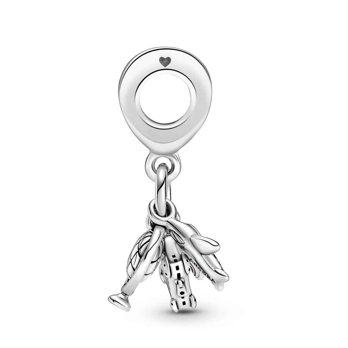 Pandora Airplane, Globe & Suitcase Dangle Charm