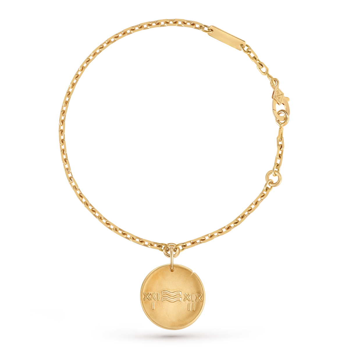 Van Cleef & Arpels Zodiaque Collection Aquarius Gold Bracelet