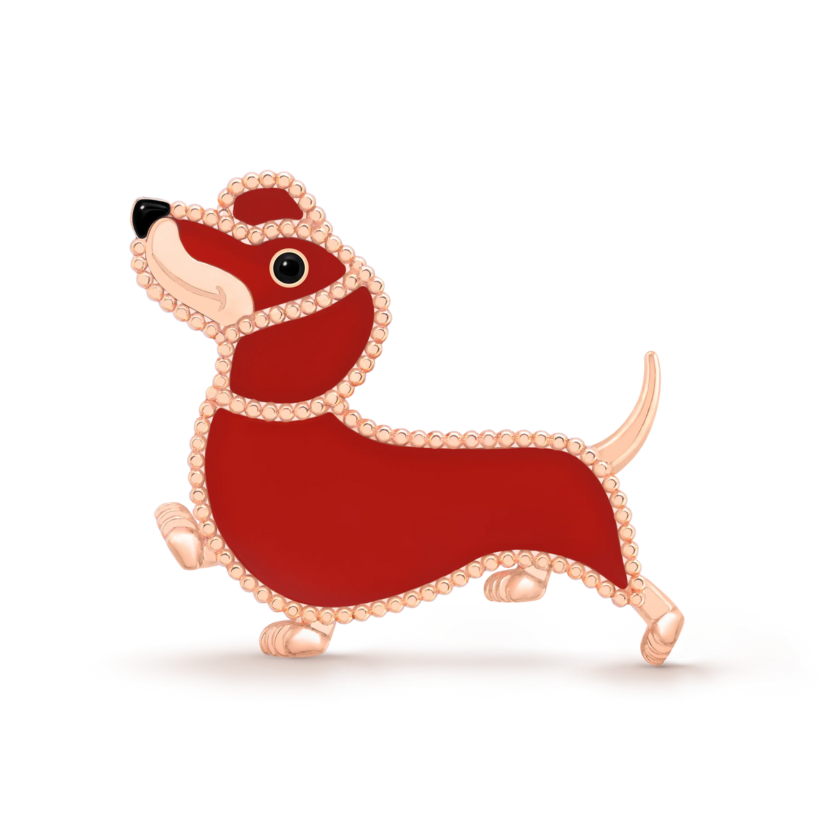 Van Cleef & Arpels Lucky Animals collection dachshund brooch